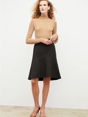MM Lafleur Black Astor A-Line Flared Skirt